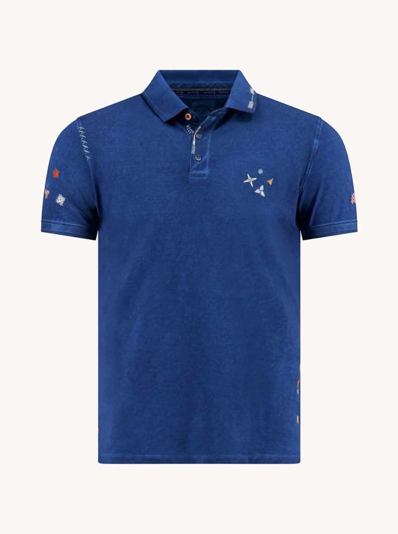 GARMENT DYE POLO (COBALT) - A FISH NAMED FRED