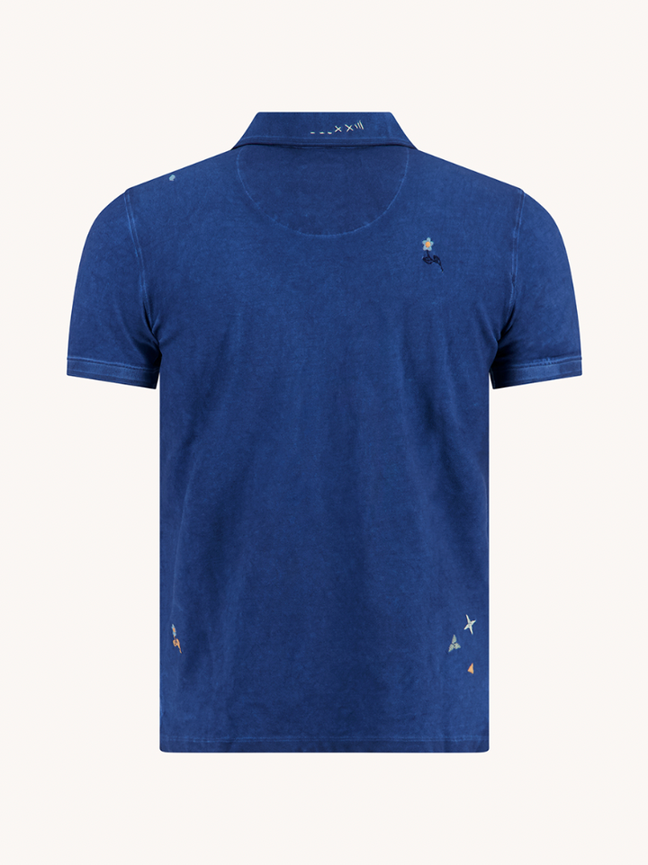 GARMENT DYE POLO (COBALT) - A FISH NAMED FRED
