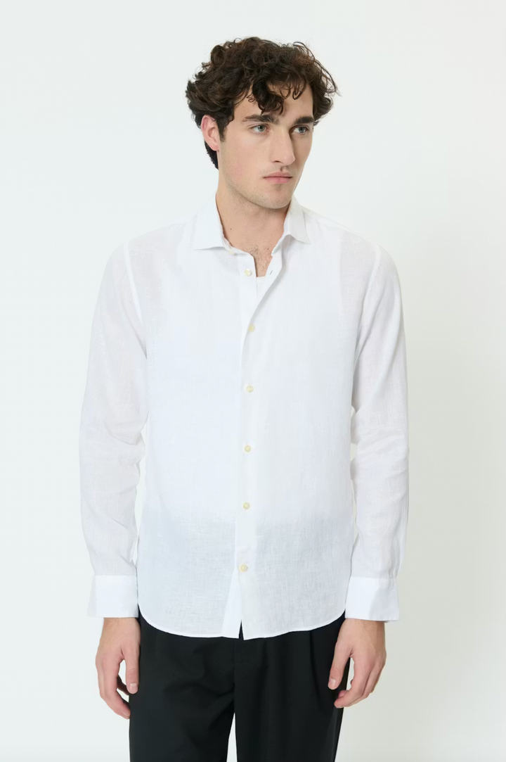 MAMARC LINEN SHIRT (WHITE) - MATINIQUE