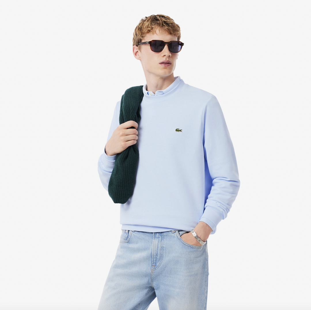 FLEECE SWEATSHIRT (BLUE) - LACOSTE