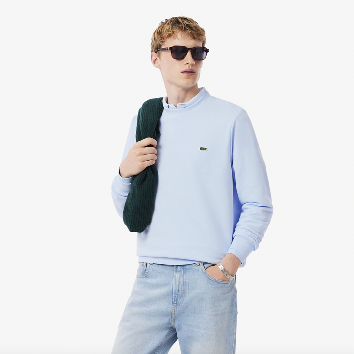 FLEECE SWEATSHIRT (BLUE) - LACOSTE