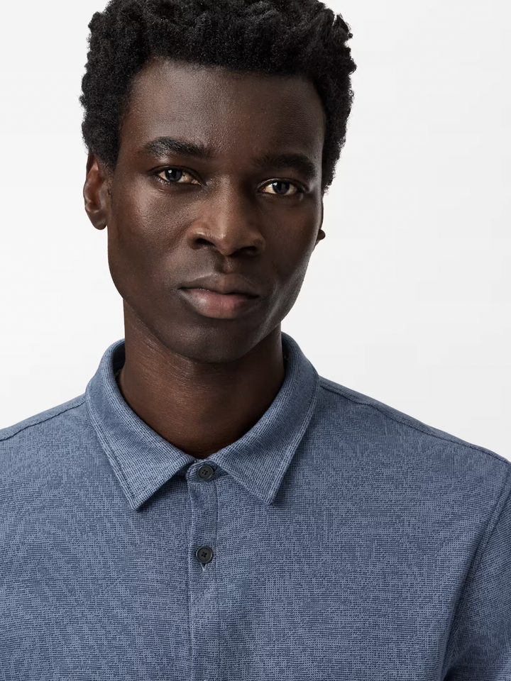 PALADINO SHIRT (OLIED BLUE) - JOHN VARVATOS
