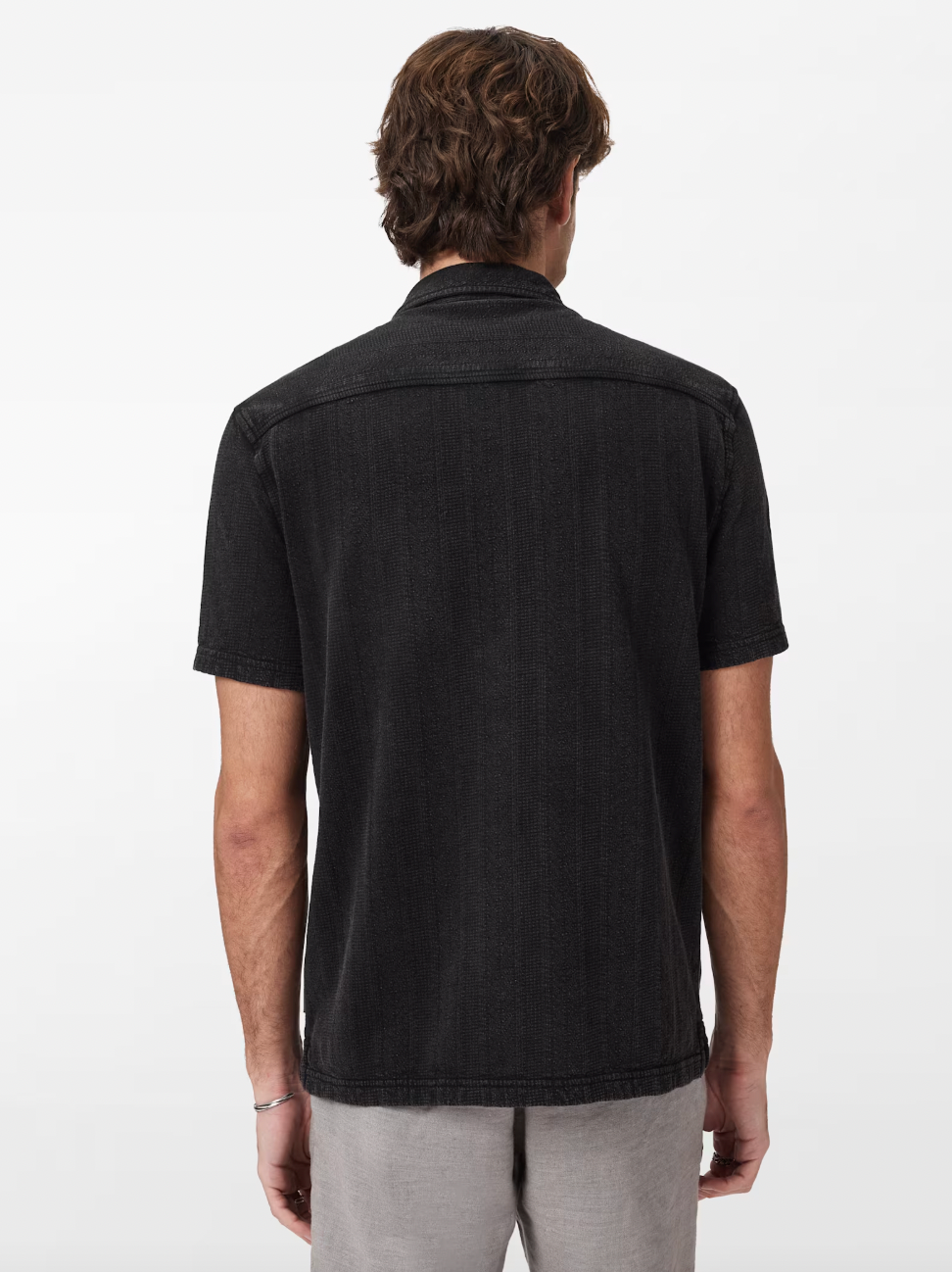 AMADORA CAMP COLLAR SHIRT (BLACK) - JOHN VARVATOS