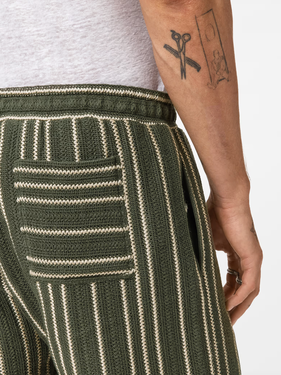 EVERSON STRIPE SHORTS (MOSS) - JOHN VARVATOS