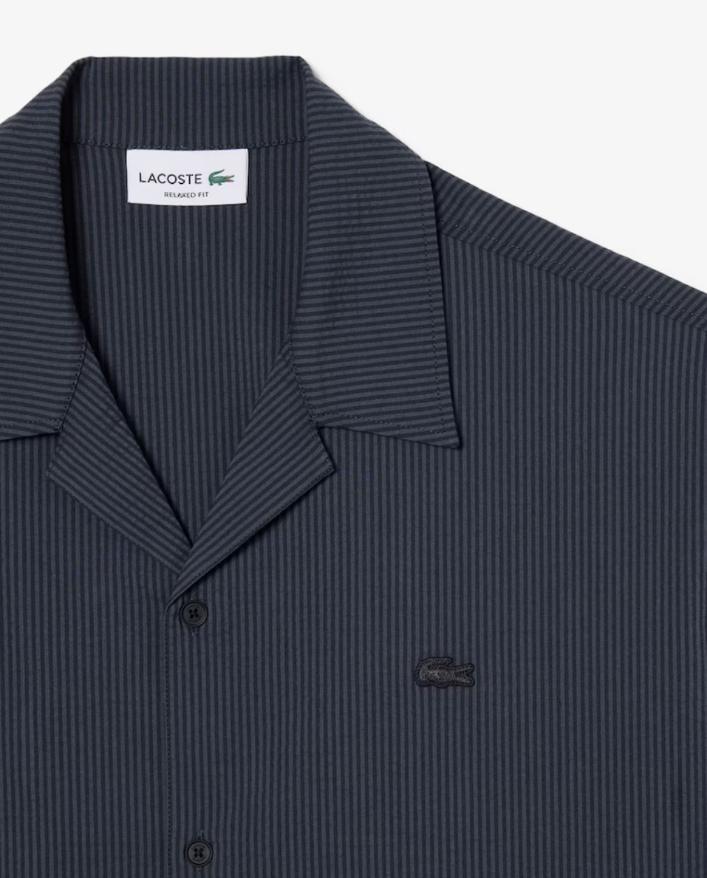 SEERSUCKER SHIRT (GRAPHITE) - LACOSTE