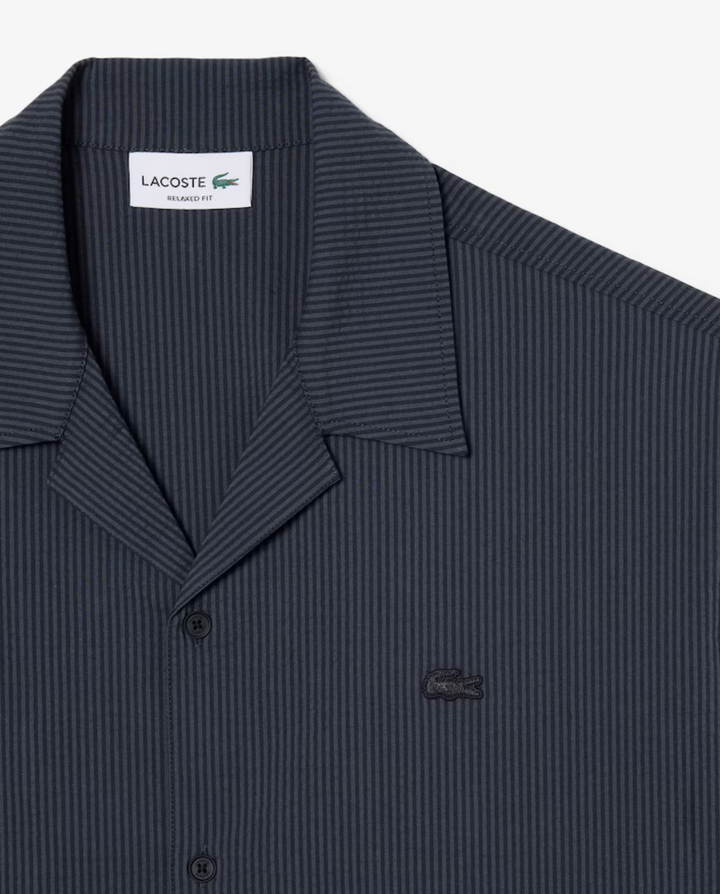 SEERSUCKER SHIRT (GRAPHITE) - LACOSTE