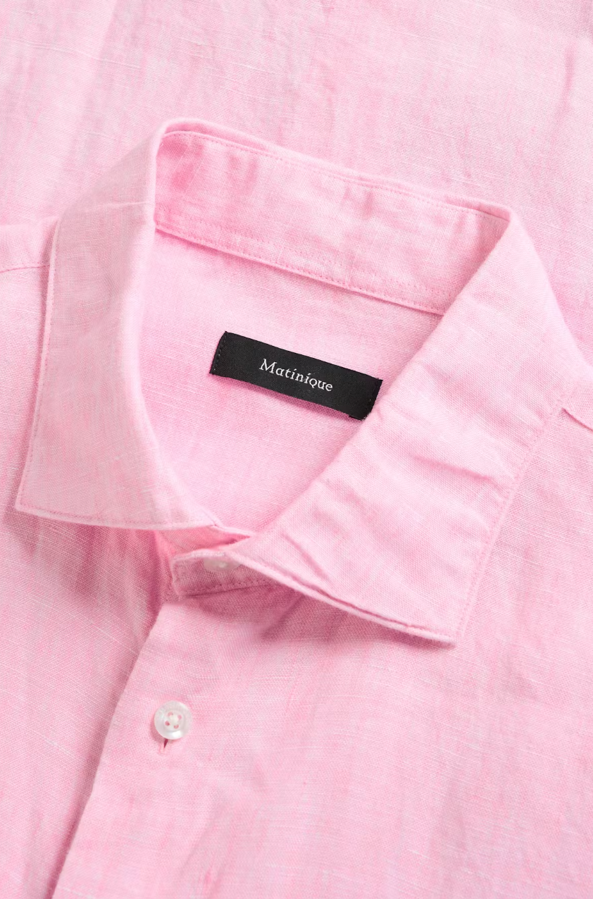 MAMARC LINEN SHIRT (PINK) - MATINIQUE