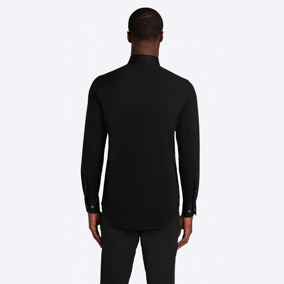 SOLID COTTON SHIRT (BLACK) - BUGATCHI