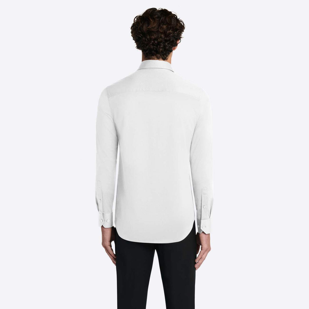 SOLID COTTON SHIRT (WHITE) - BUGATCHI