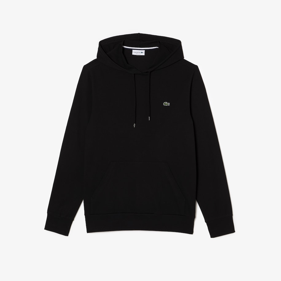 LIGHT WEIGHT HOODIE (BLACK) - LACOSTE