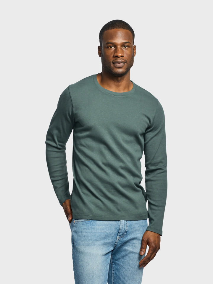 LONG SLEEVE CREW SLUB (SHADOW) - EASY MONDAYS