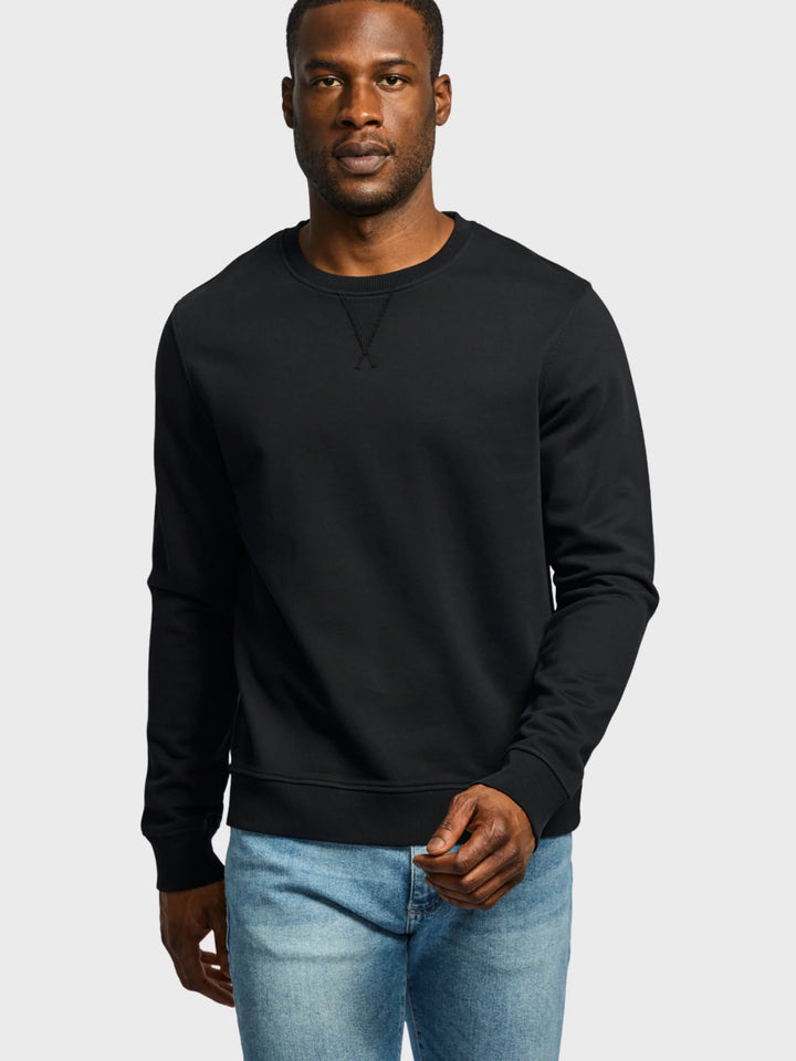 ORGANIC COTTON SWEATSHIRT (BLACK) - EASY MONDAYS