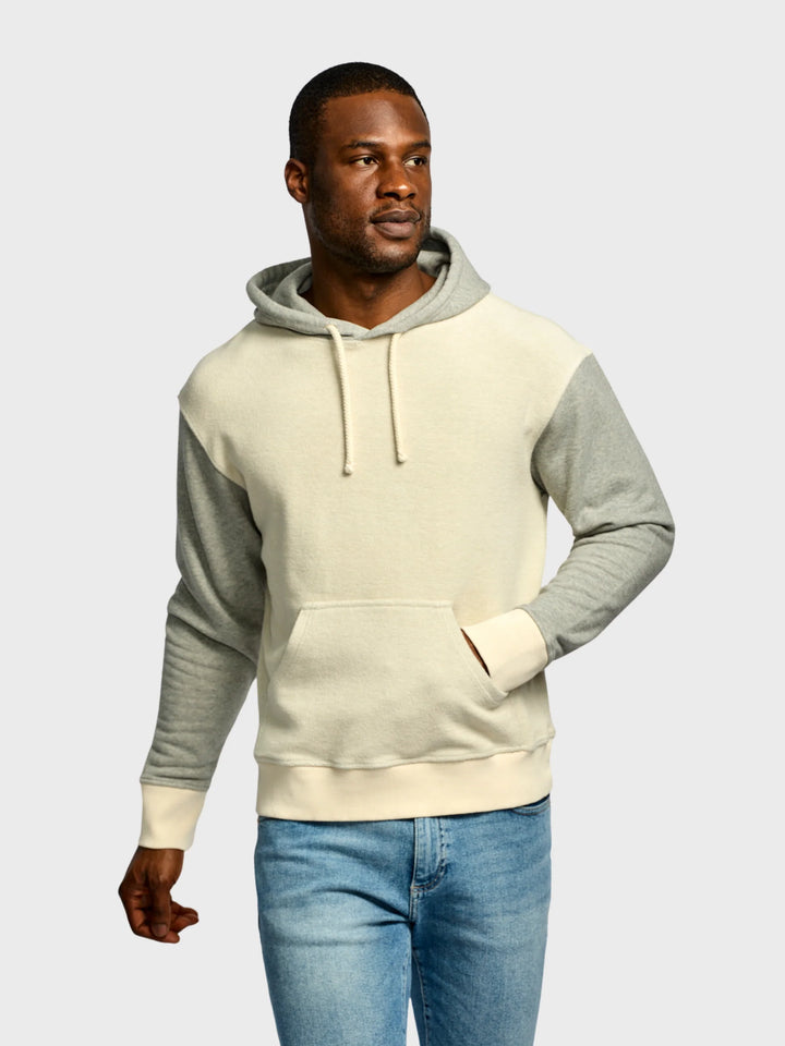 REVERSE HOODIE (OATMEAL) - EASY MONDAYS