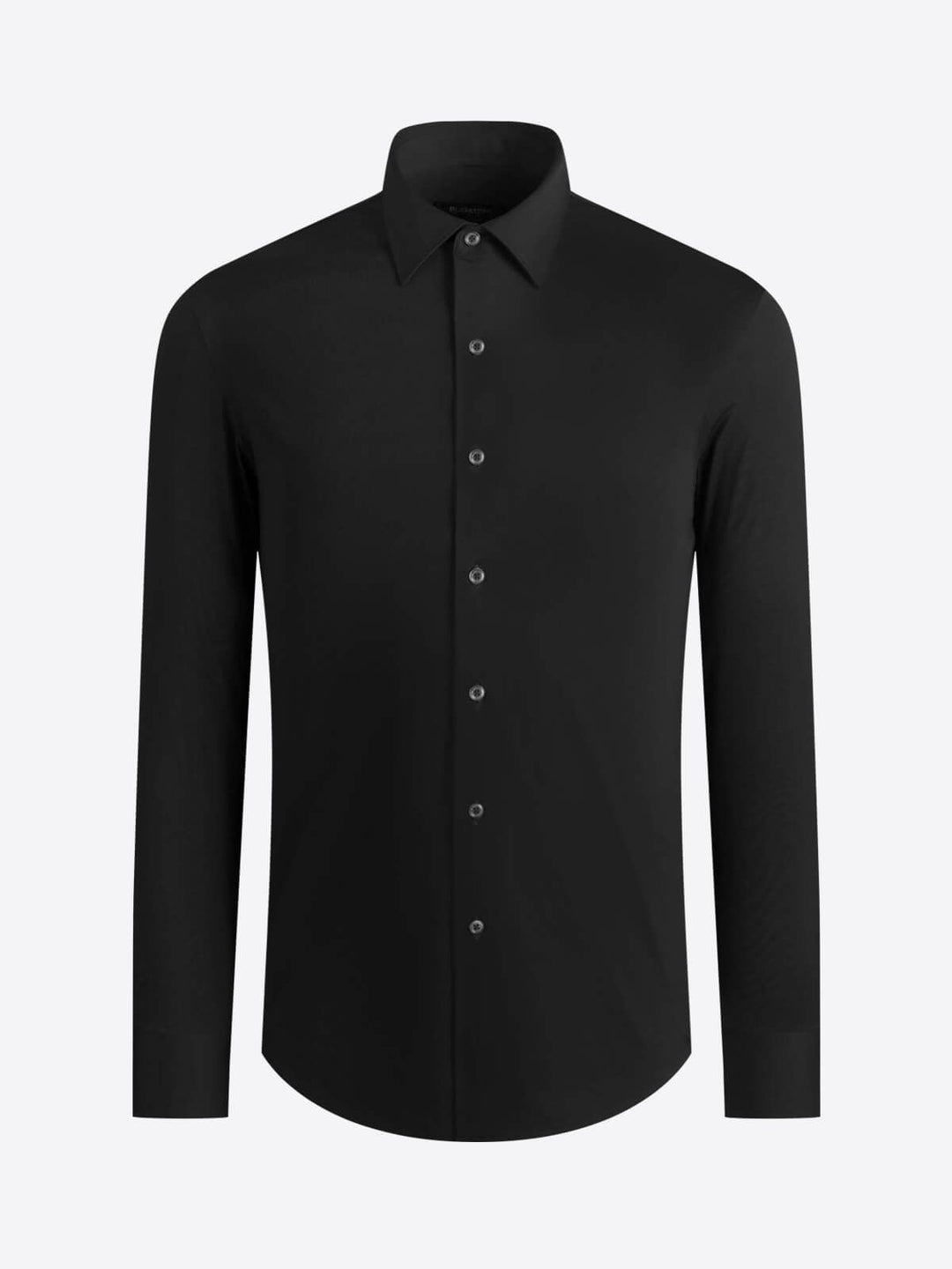 SOLID COTTON SHIRT (BLACK) - BUGATCHI