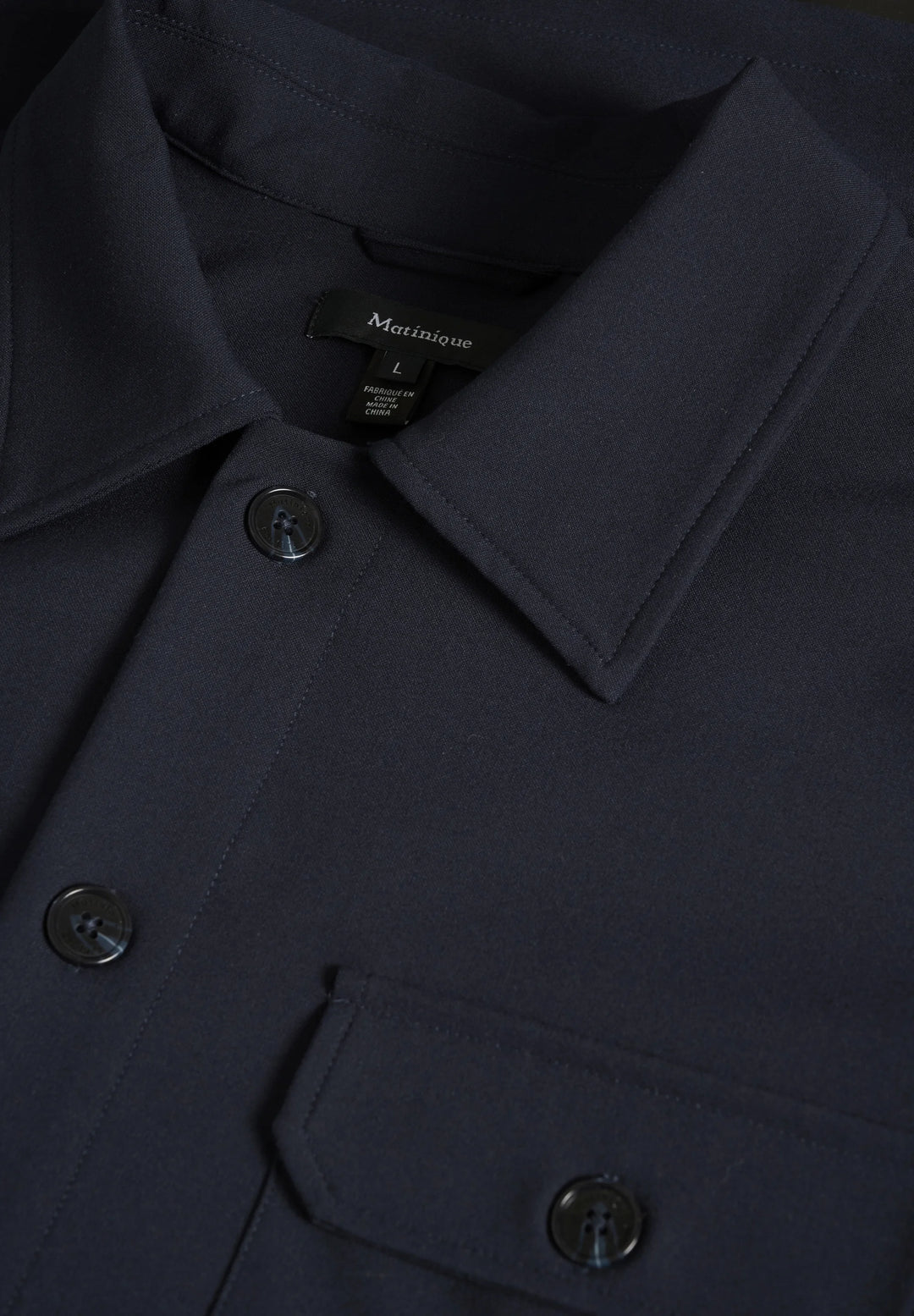 MADAMO SHIRT JACKET (NAVY) - MATINIQUE