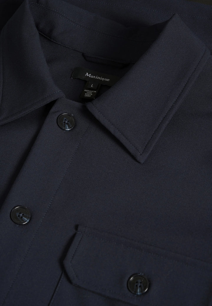 MADAMO SHIRT JACKET (NAVY) - MATINIQUE