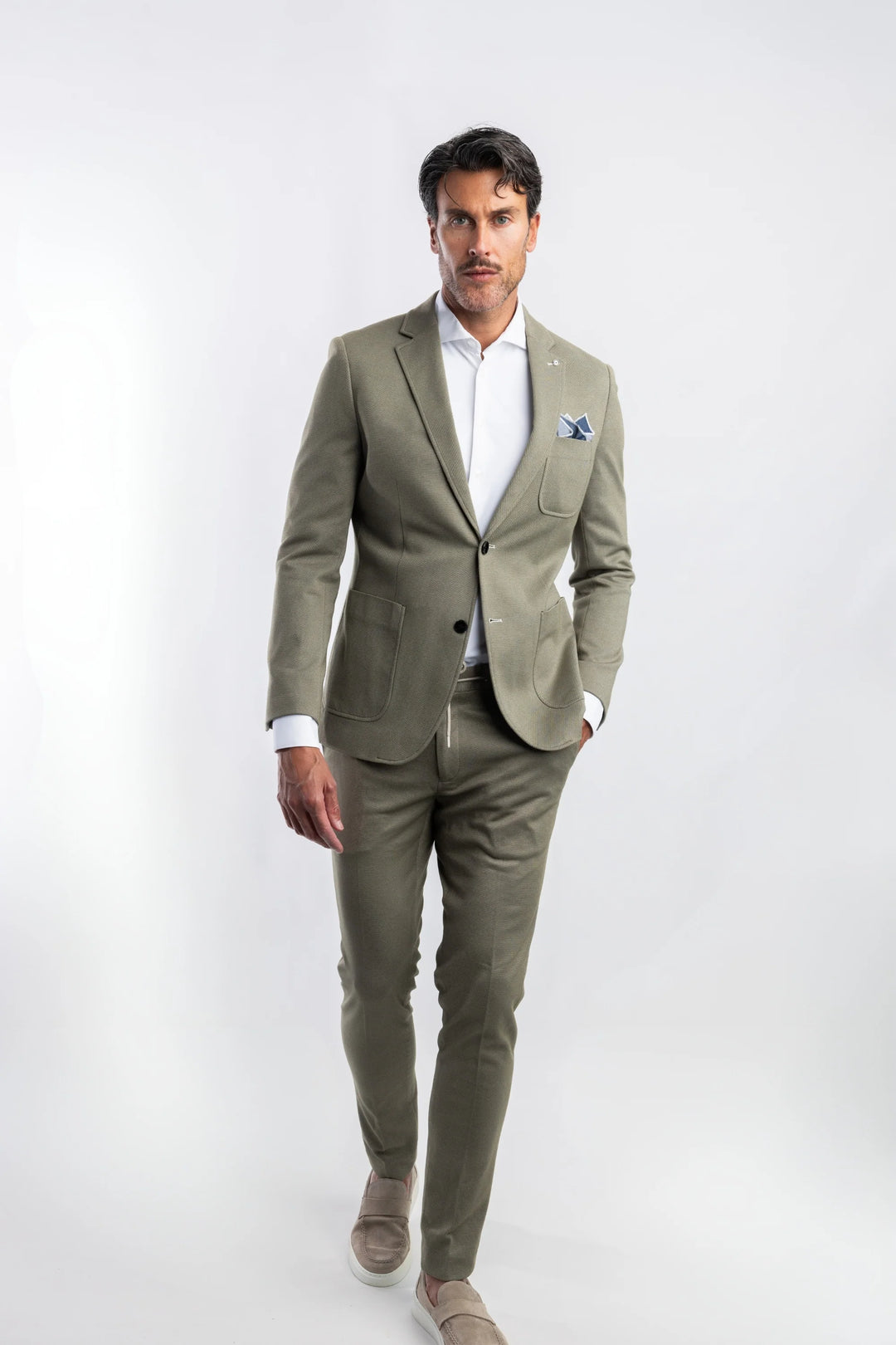 STRETCH BLAZER (GREEN) - BLUE INDUSTRY