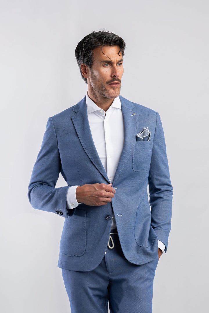 STRETCH BLAZER (COBALT) - BLUE INDUSTRY