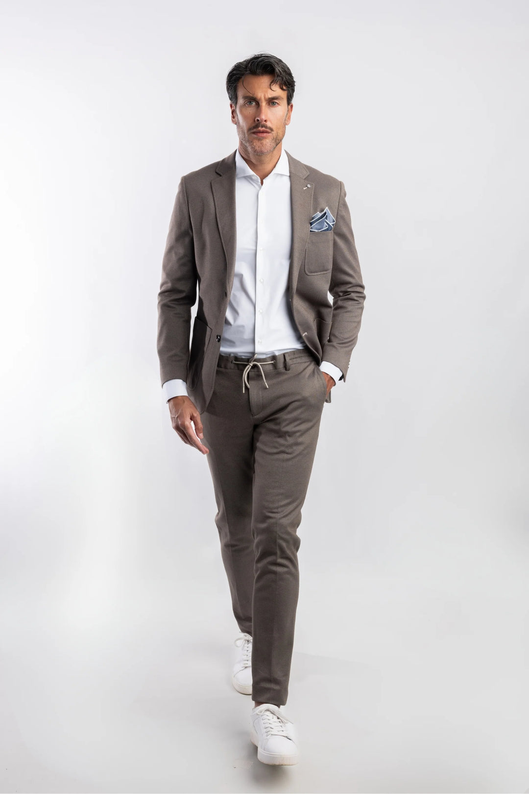 STRETCH BLAZER (BROWN) - BLUE INDUSTRY