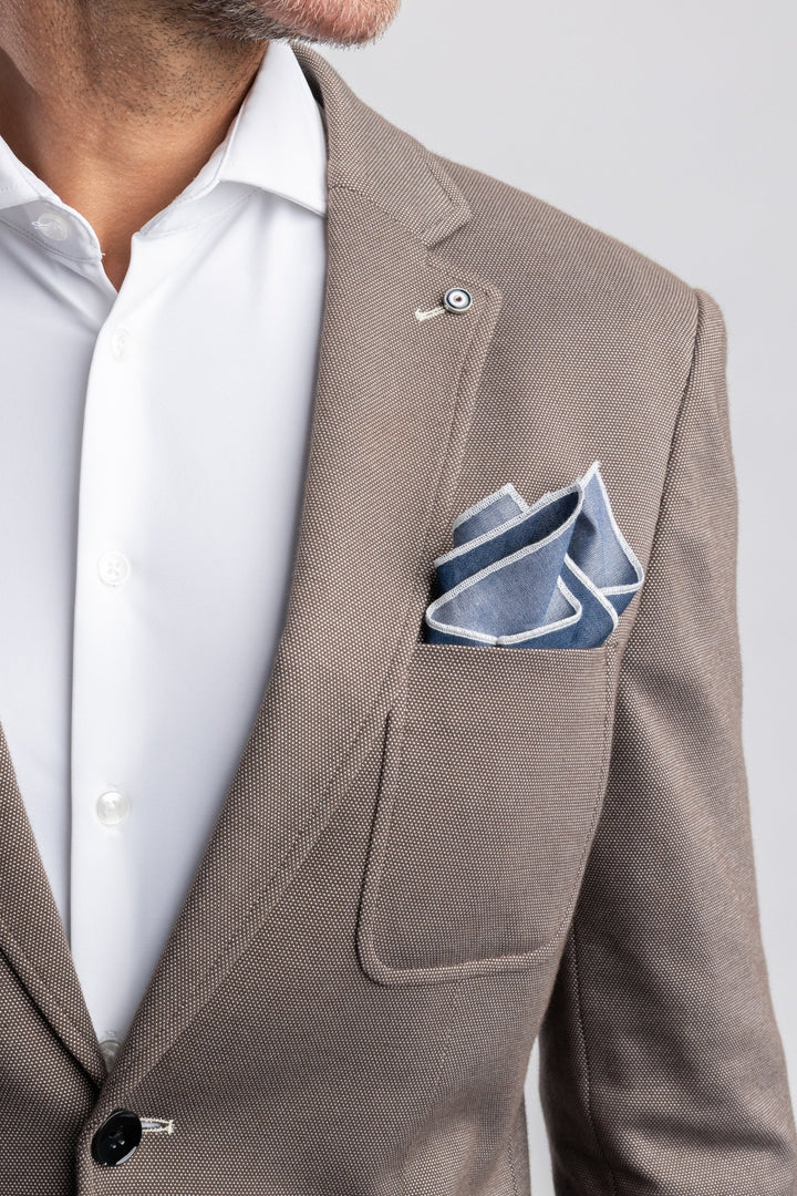 STRETCH BLAZER (BROWN) - BLUE INDUSTRY