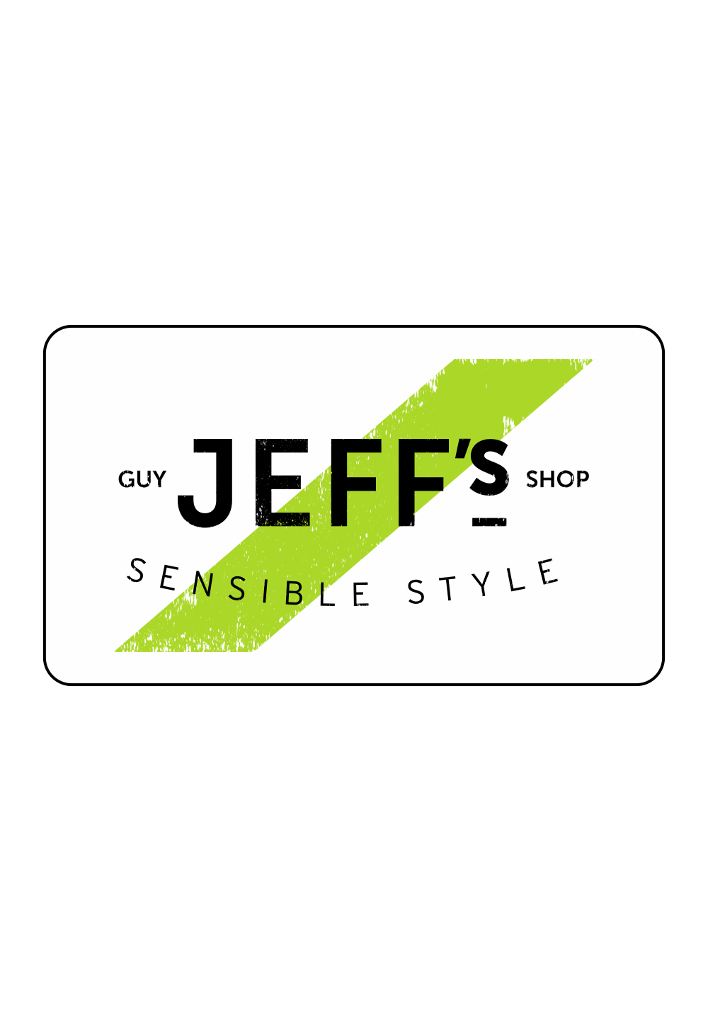 Jeff's Guyshop Gift Card