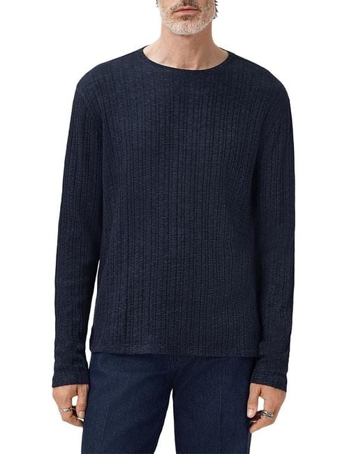 FEEDER LONG SLEEVE (BLUE) - JOHN VARVATOS