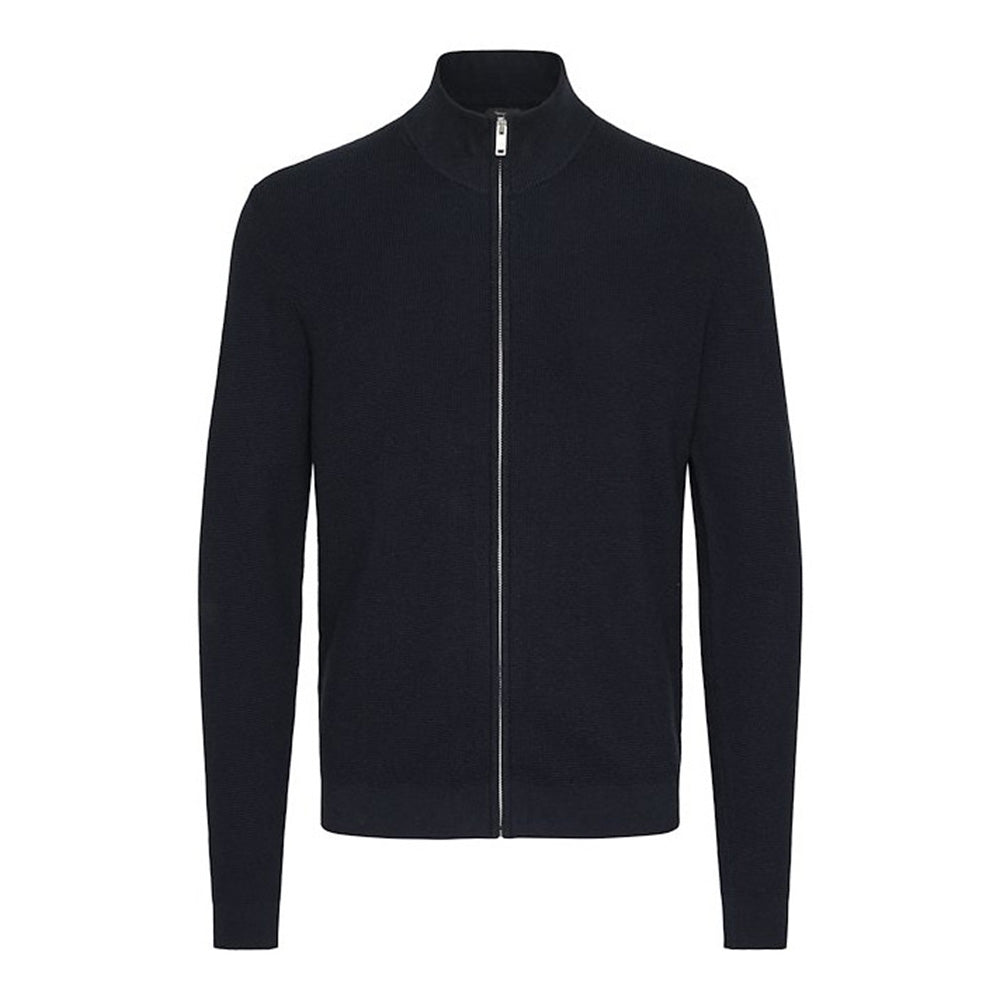 MALAGOON ZIP CARDIGAN (DARK NAVY) - MATINIQUE