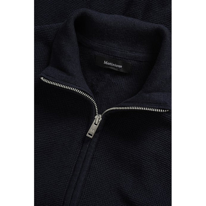 MALAGOON ZIP CARDIGAN (DARK NAVY) - MATINIQUE