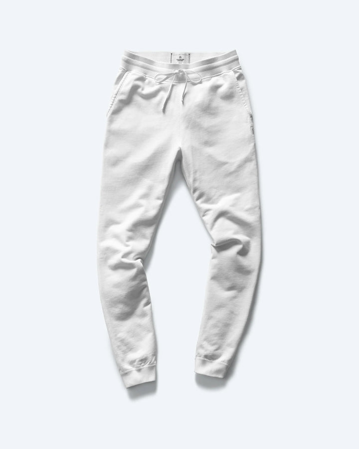 MIDWEIGHT SLIM FIT TERRY SWEAT PANT (WHITE) - REIGNING CHAMP