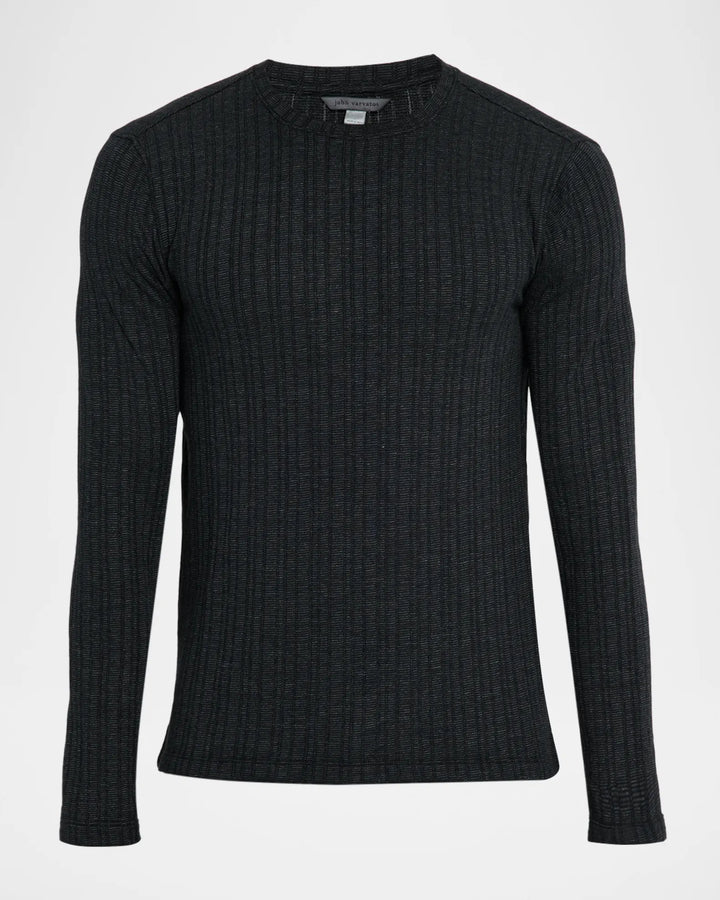 FEEDER LONG SLEEVE (BLACK) - JOHN VARVATOS