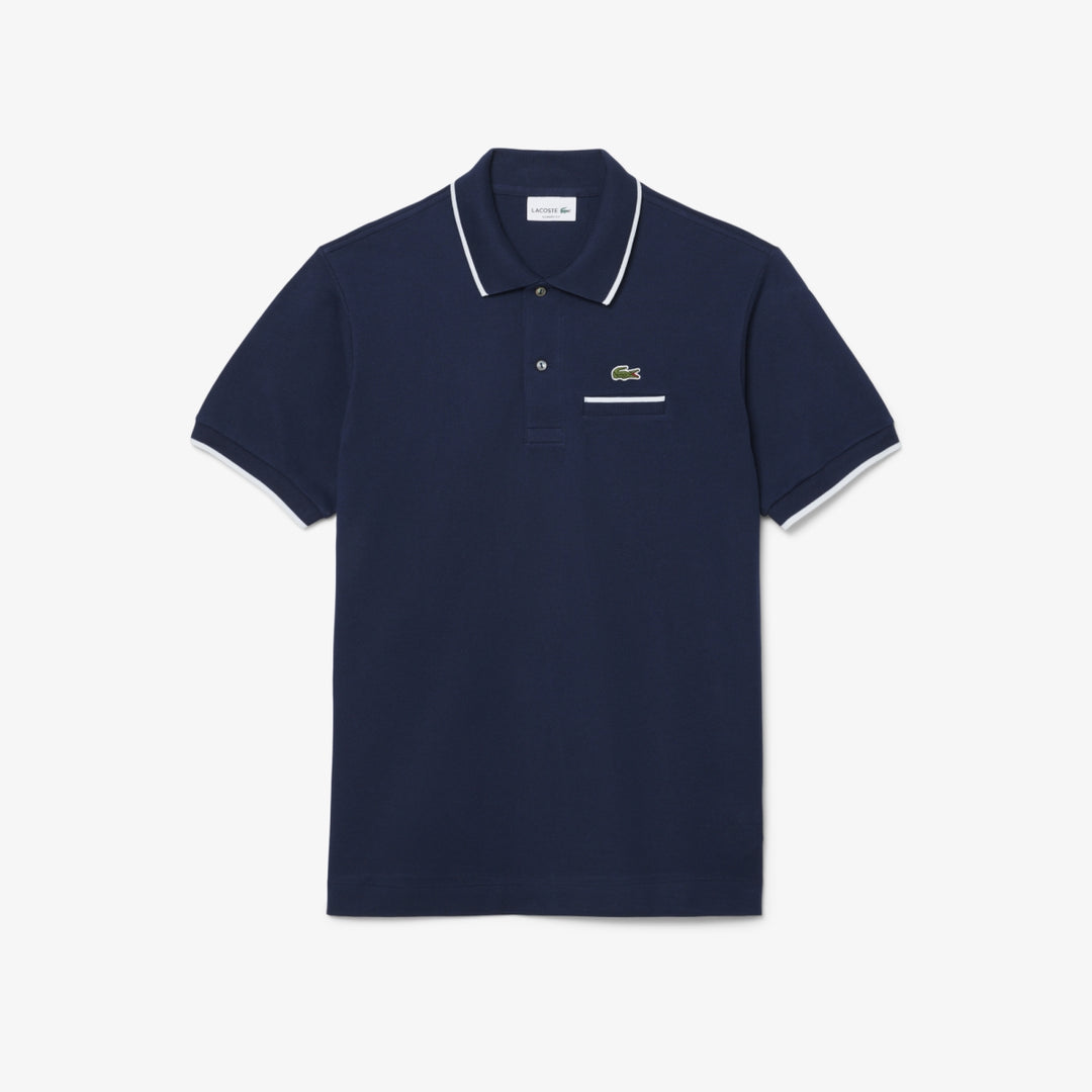 COTTON POCKET POLO (NAVY) - LACOSTE