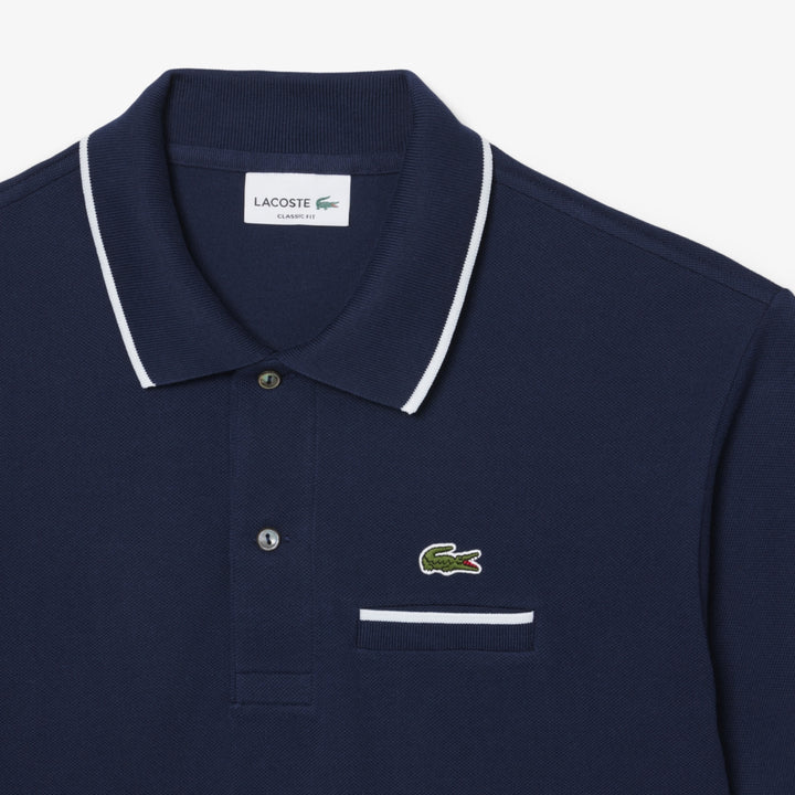 COTTON POCKET POLO (NAVY) - LACOSTE