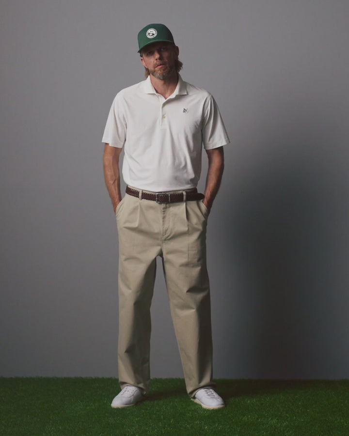 PUMA X RC MATTR JACQUARD POLO (WARM WHITE) - REIGNING CHAMP