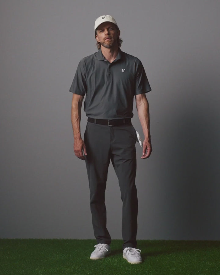 PUMA X RC MATTR JACQUARD POLO (DUSKY GRAY) - REIGNING CHAMP