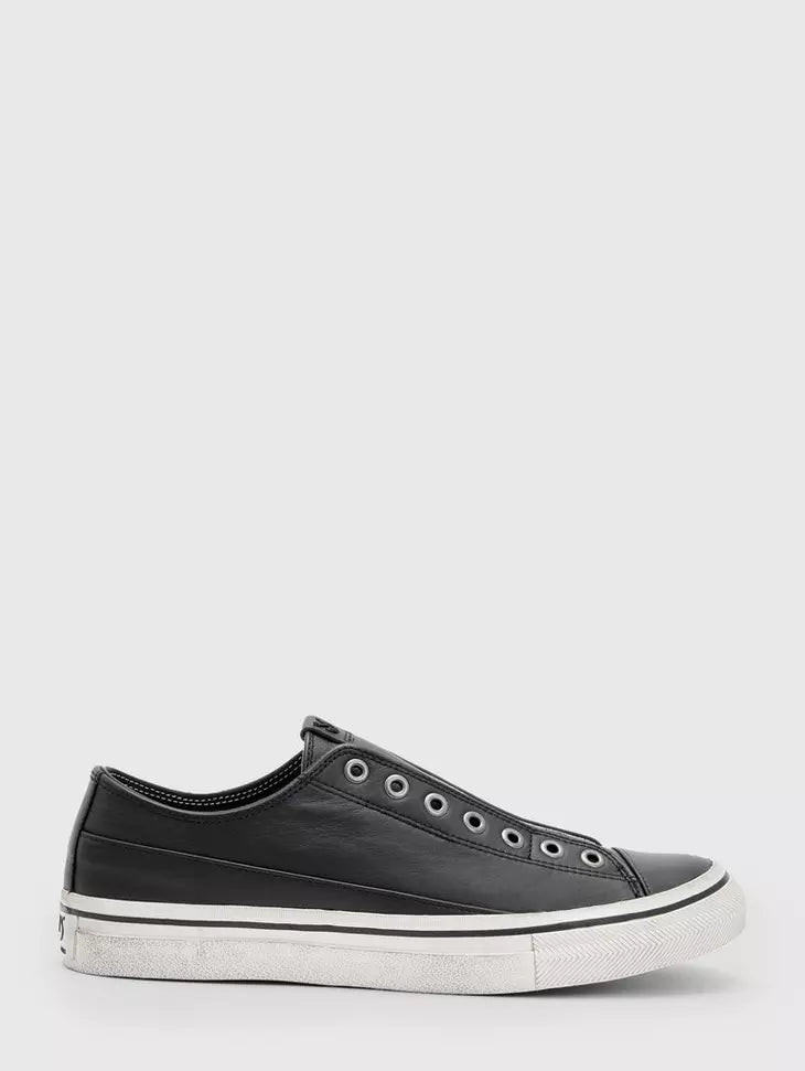 VULC LACELESS LOW TOP (BLACK) - JOHN VARVATOS