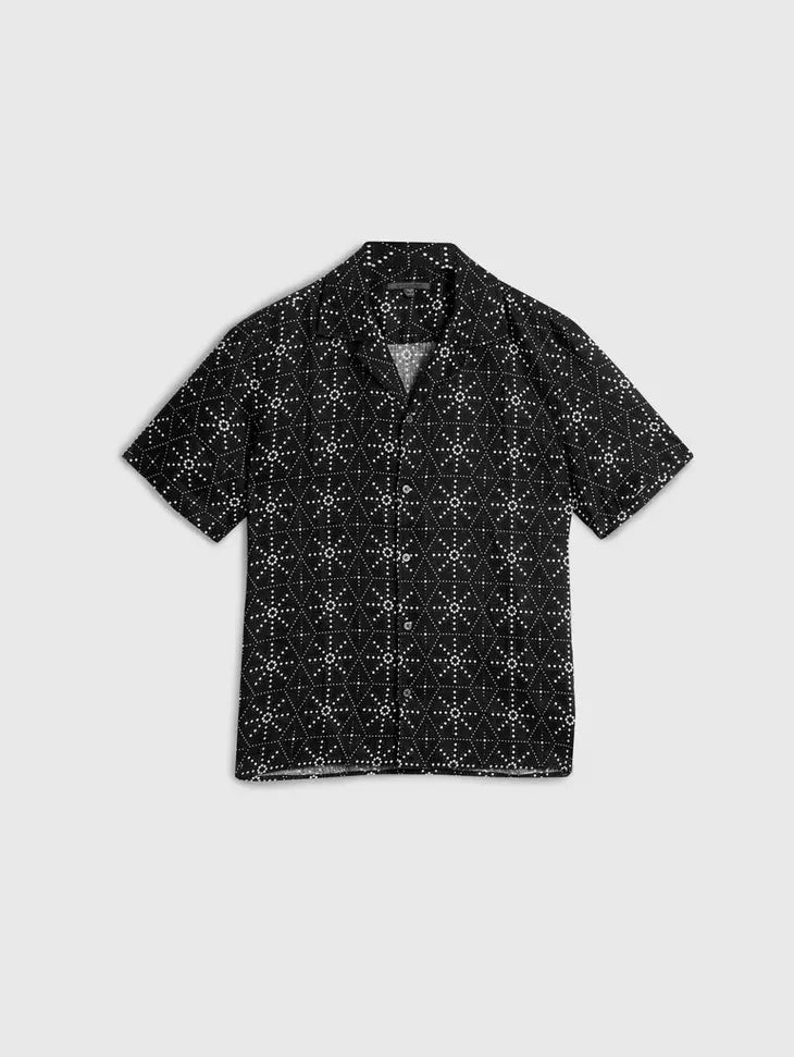 DANNY CAMP SHIRT (BLACK) - JOHN VARVATOS