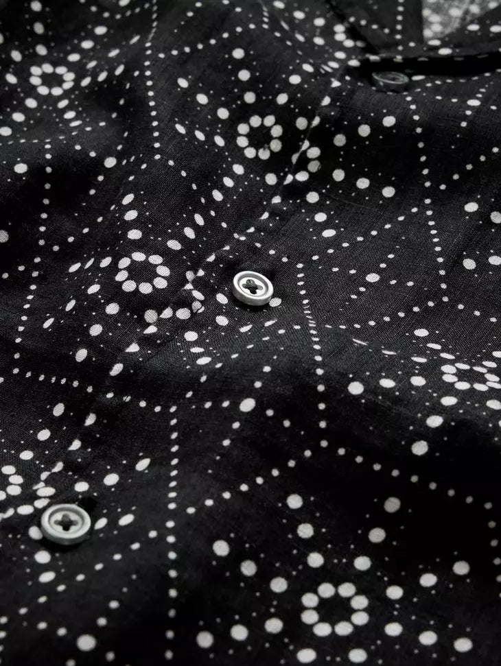 DANNY CAMP SHIRT (BLACK) - JOHN VARVATOS