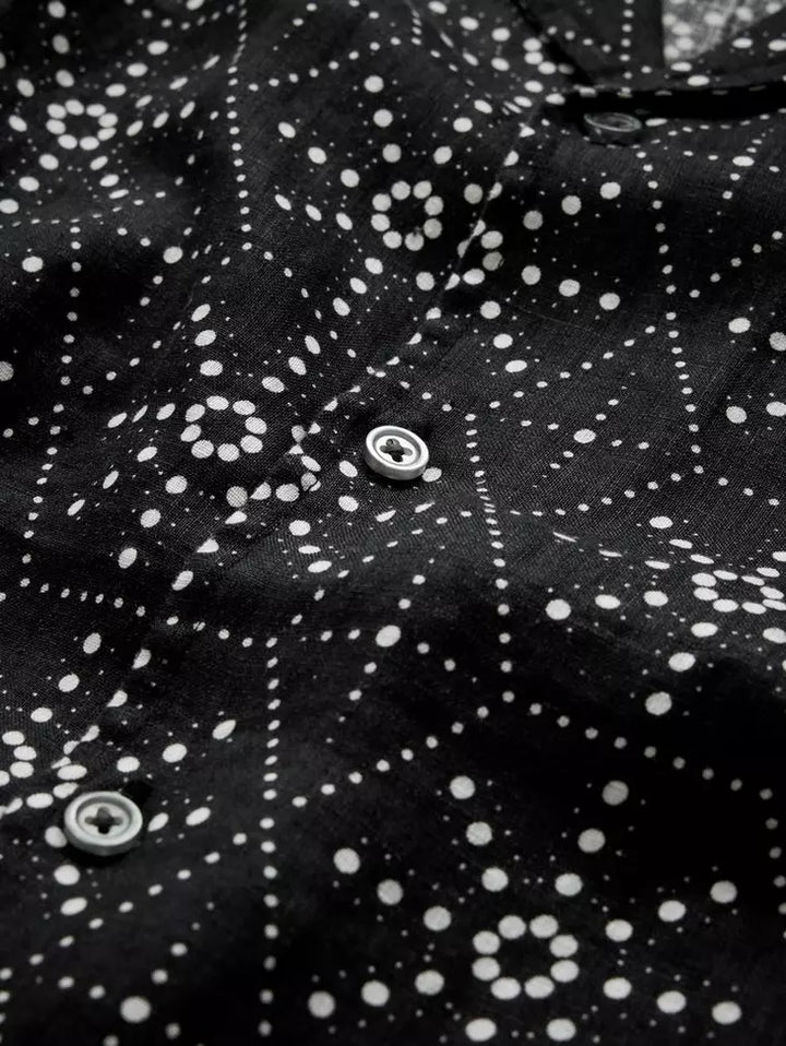 DANNY CAMP SHIRT (BLACK) - JOHN VARVATOS