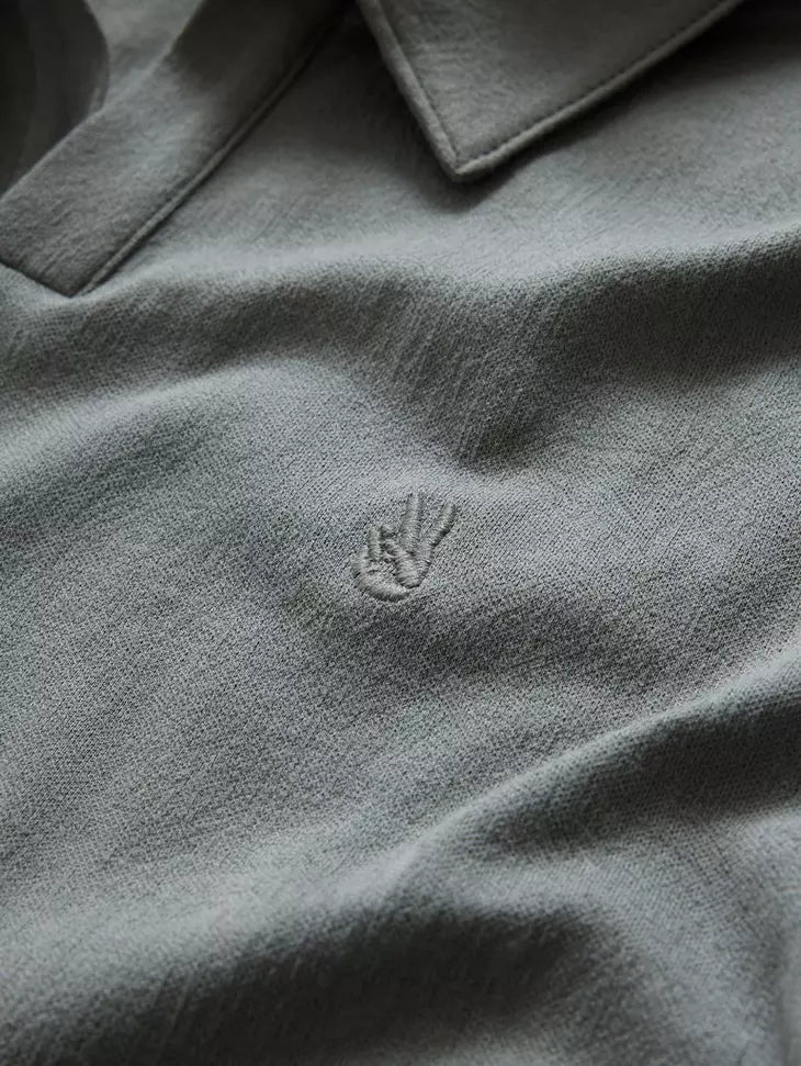 HAGUE JACQUARD POLO (GREY) - JOHN VARVATOS
