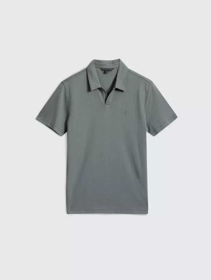 HAGUE JACQUARD POLO (GREY) - JOHN VARVATOS