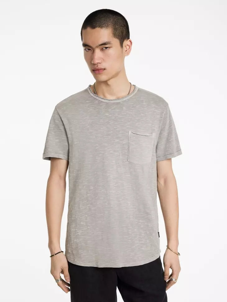 COOPER CREW NECK T-SHIRT (GREY) - JOHN VARVATOS