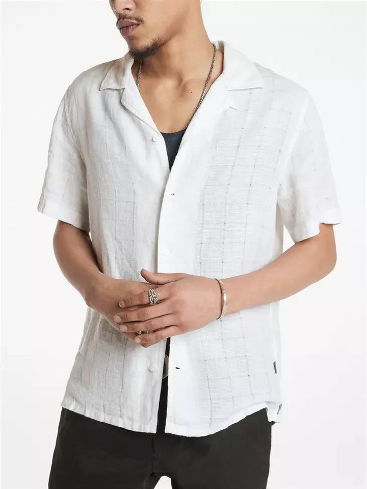 DANNY CAMP SHIRT (SALT) - JOHN VARVATOS