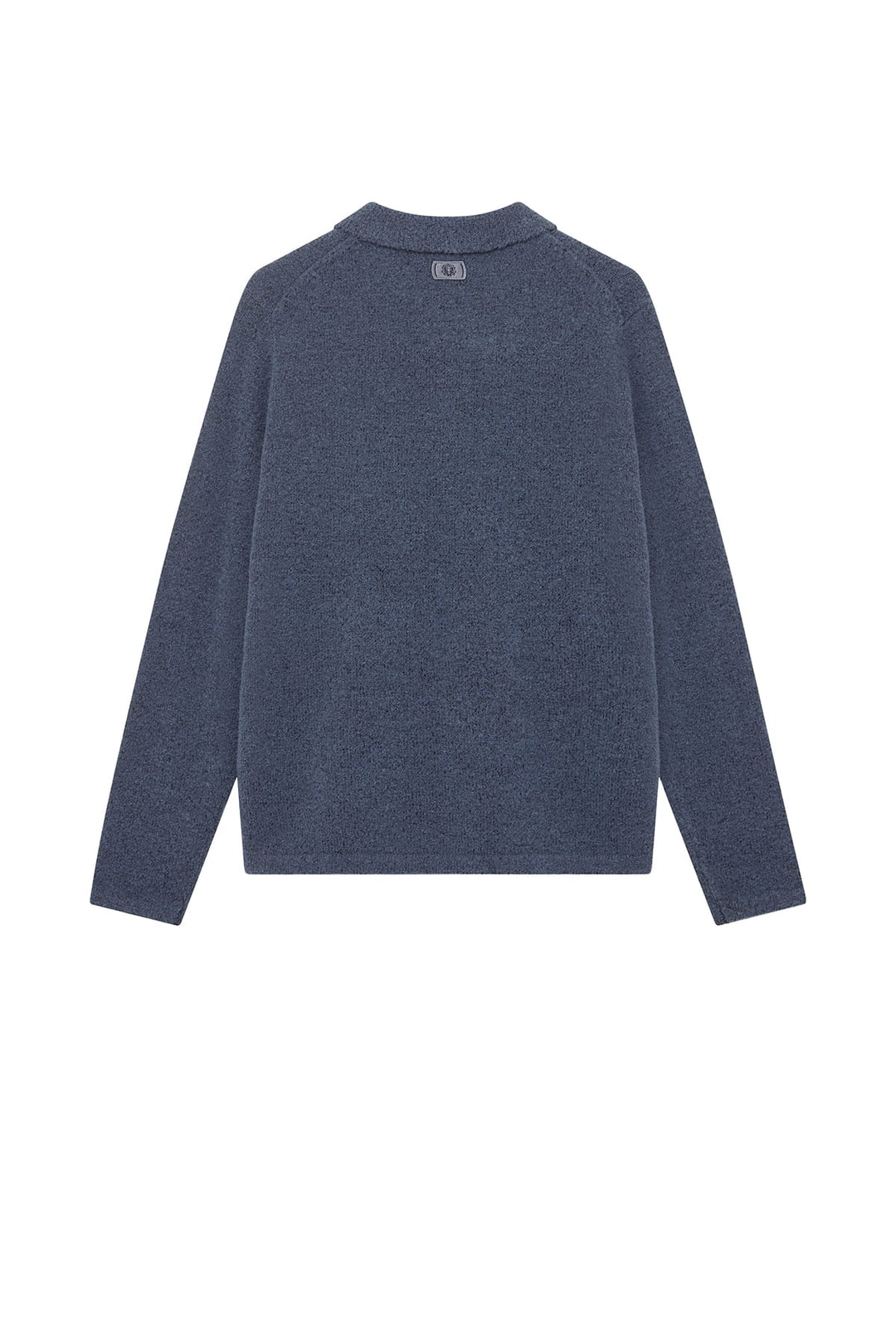 RYAN SOFT ZIP POLO PULLOVER (BLUE) - MOS MOSH GALLERY