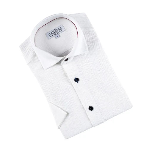 SHORT SLEEVE SHIRT (WHITE) - 7 DOWNIE