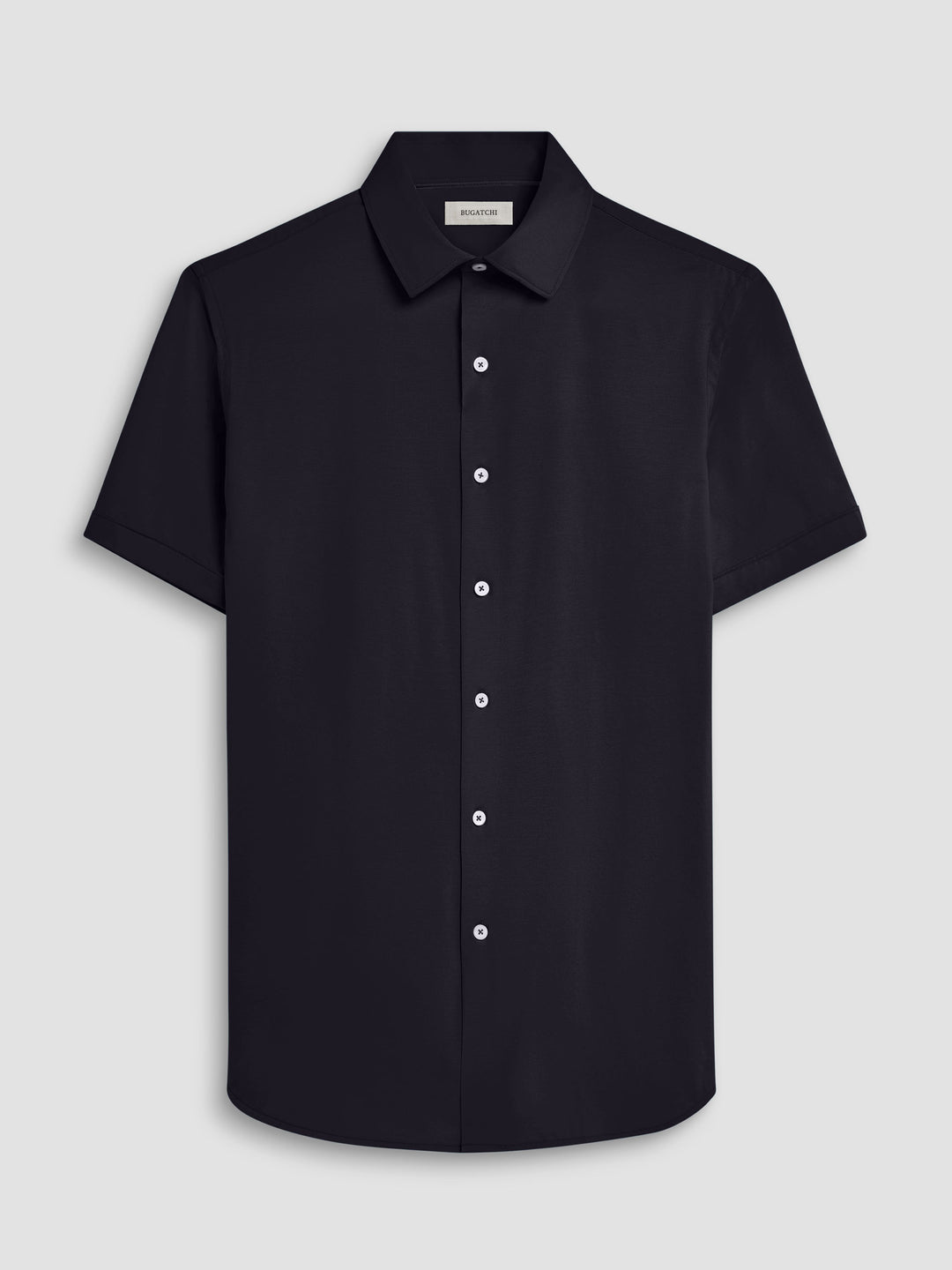 MILES SHORT SLEEVE SHIRT (BLACK) - BUGATCHI