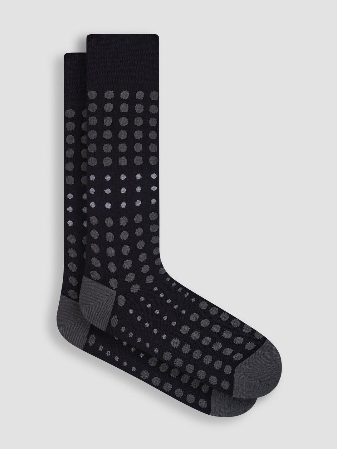 DRESS SOCKS DOTS (BLACK) - BUGATCHI