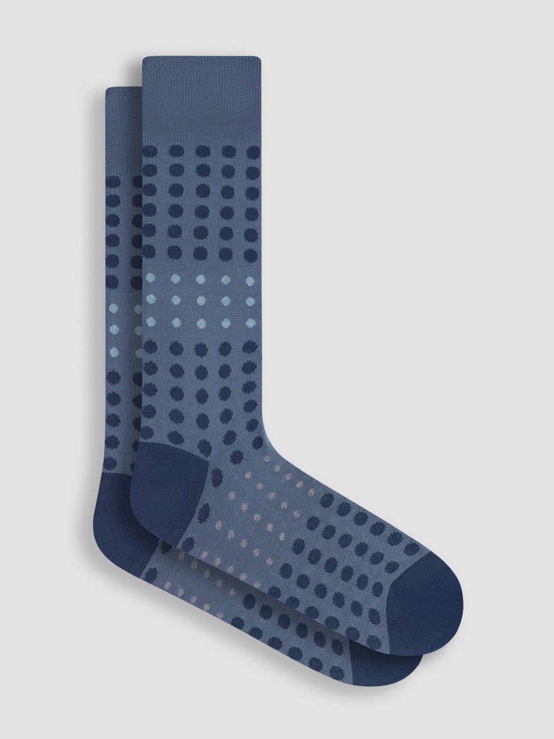 DRESS SOCKS DOTS (STEEL) - BUGATCHI