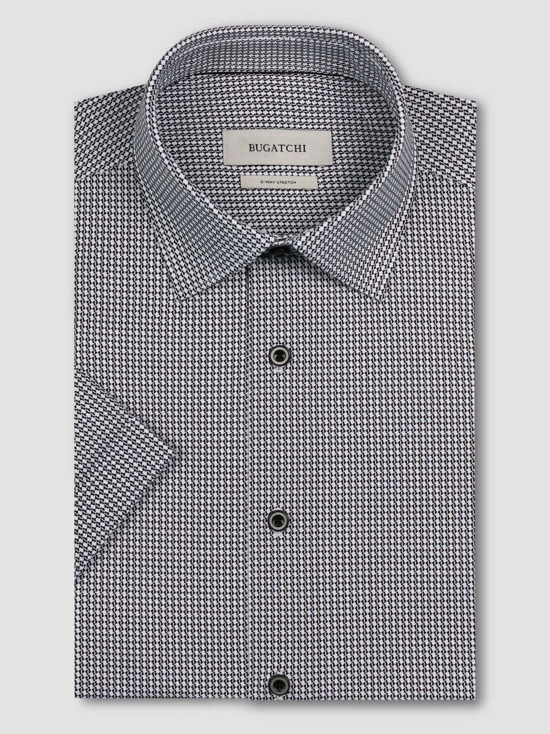 MILES SHORT SLEEVE SHIRT (WHITE) - BUGATCHI