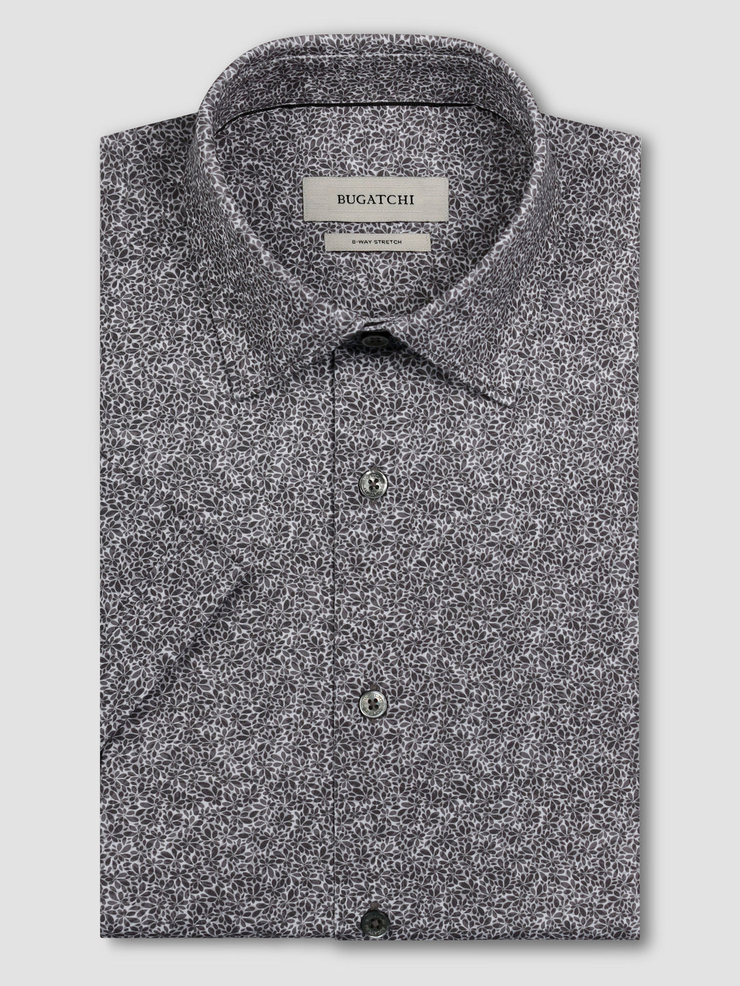 MILES SHORT SLEEVE SHIRT (GRAPHITE) - BUGATCHI