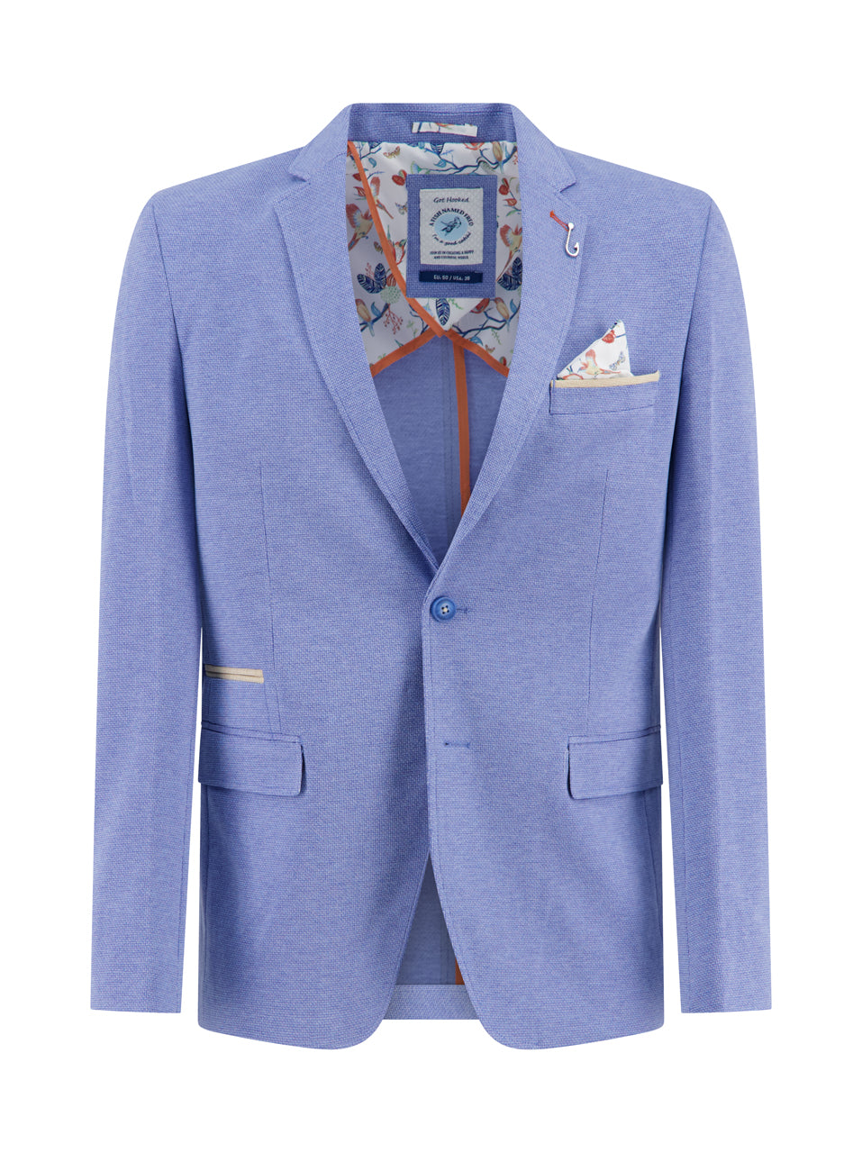 BLAZER MELANGE PIQUE (BLUE) - A FISH NAMED FRED